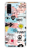 Happy Doodle Vivo X50 Back Cover