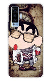 Nerdy Shinchan Vivo X50 Back Cover