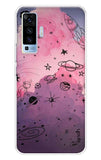 Space Doodles Art Vivo X50 Back Cover