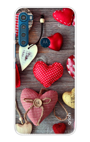 Valentine Hearts Motorola One Fusion+ Back Cover