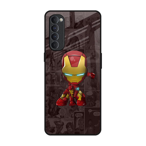 Angry Baby Super Hero Oppo Reno4 Pro Glass Back Cover Online