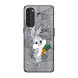Cute Baby Bunny Oppo Reno4 Pro Glass Back Cover Online