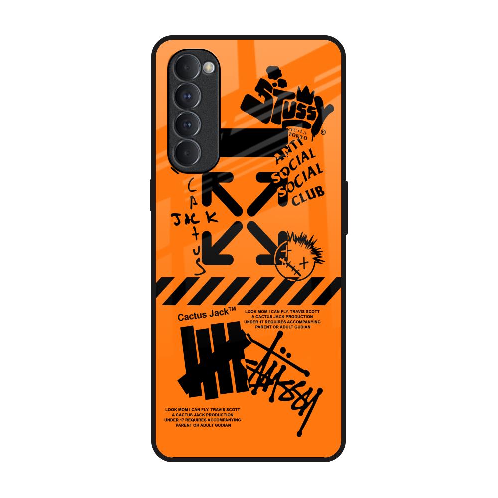 Anti Social Club Oppo Reno4 Pro Glass Back Cover Online