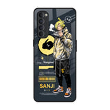 Cool Sanji Oppo Reno4 Pro Glass Back Cover Online