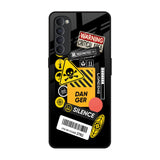 Danger Signs Oppo Reno4 Pro Glass Back Cover Online