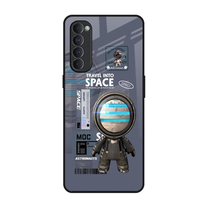Space Travel Oppo Reno4 Pro Glass Back Cover Online