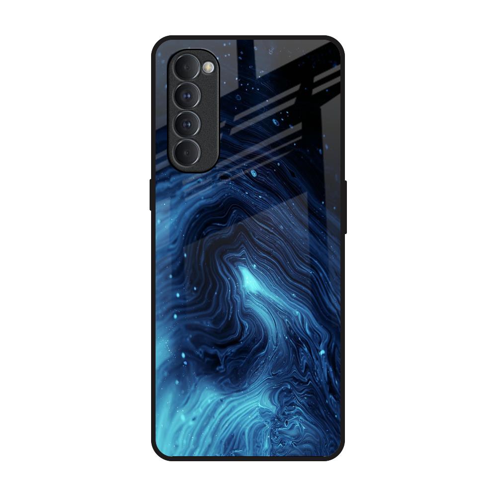 Dazzling Ocean Gradient Oppo Reno4 Pro Glass Back Cover Online