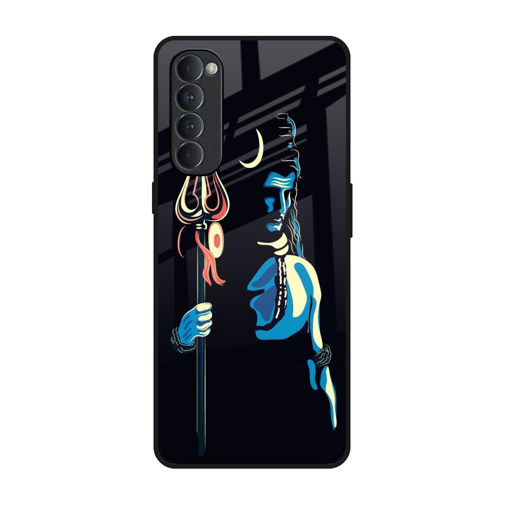 Mahakal Oppo Reno4 Pro Glass Back Cover Online