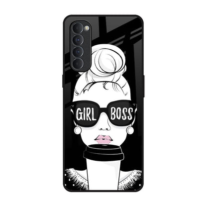 Girl Boss Oppo Reno4 Pro Glass Back Cover Online
