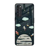 Astronaut Dream Oppo Reno4 Pro Glass Back Cover Online