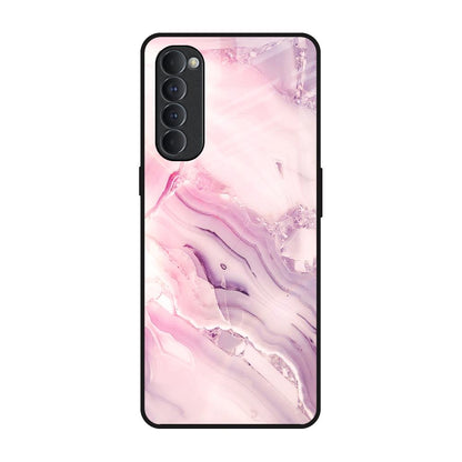 Diamond Pink Gradient Oppo Reno4 Pro Glass Back Cover Online