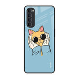 Adorable Cute Kitty Oppo Reno4 Pro Glass Back Cover Online