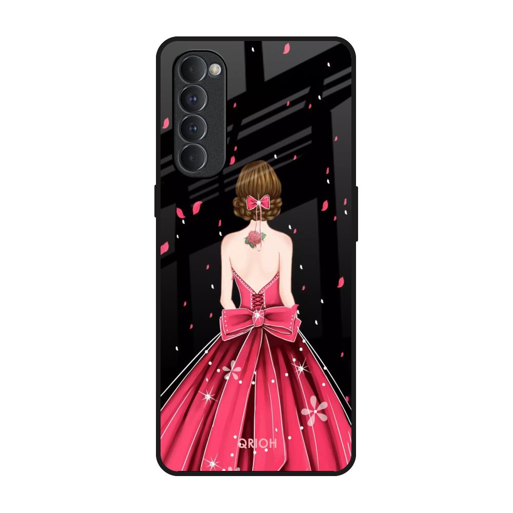 Fashion Princess Oppo Reno4 Pro Glass Back Cover Online