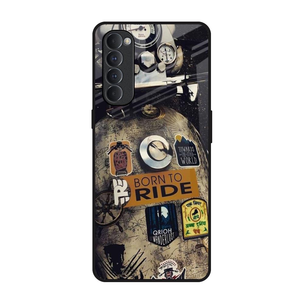 Ride Mode On Oppo Reno4 Pro Glass Back Cover Online