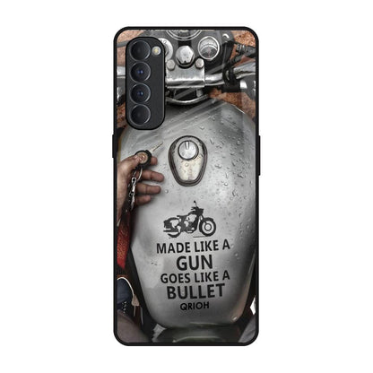 Royal Bike Oppo Reno4 Pro Glass Back Cover Online