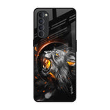Aggressive Lion Oppo Reno4 Pro Glass Back Cover Online