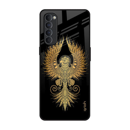 Mythical Phoenix Art Oppo Reno4 Pro Glass Back Cover Online