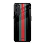 Vertical Stripes Oppo Reno4 Pro Glass Back Cover Online