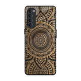 Luxury Mandala Oppo Reno4 Pro Glass Back Cover Online