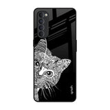 Kitten Mandala Oppo Reno4 Pro Glass Back Cover Online