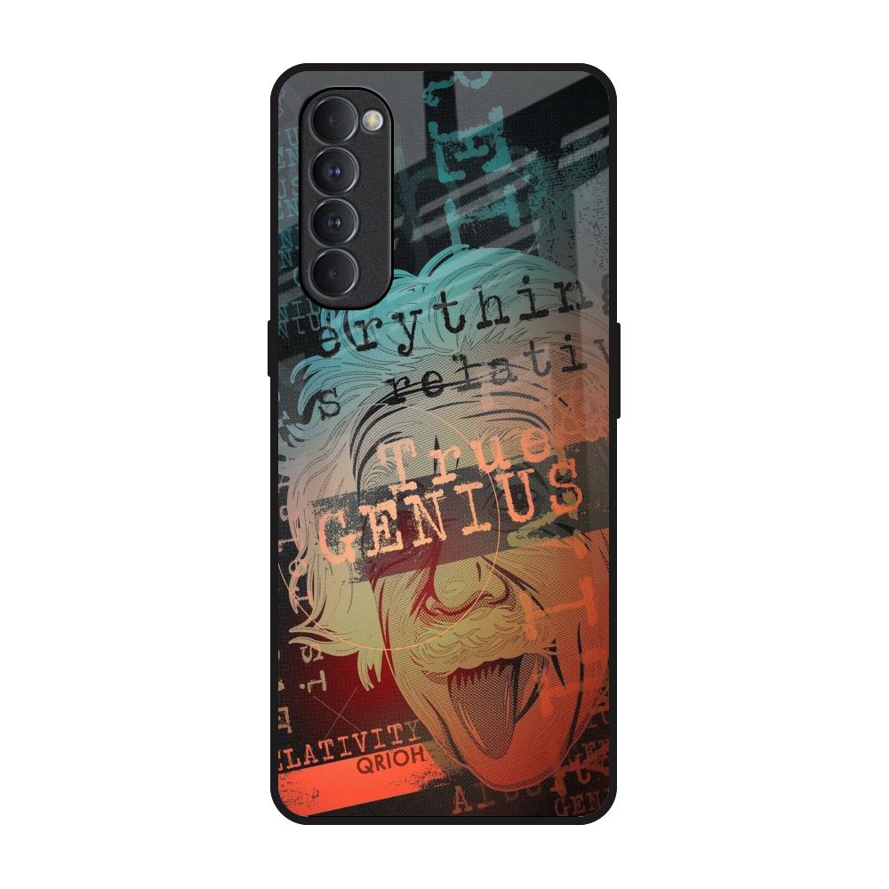 True Genius Oppo Reno4 Pro Glass Back Cover Online