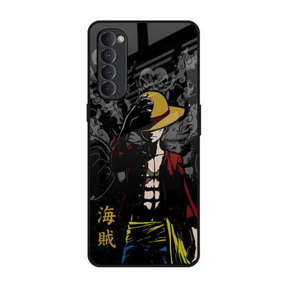 Dark Luffy Oppo Reno4 Pro Glass Back Cover Online