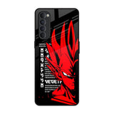 Red Vegeta Oppo Reno4 Pro Glass Back Cover Online