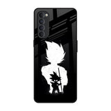 Monochrome Goku Oppo Reno4 Pro Glass Back Cover Online