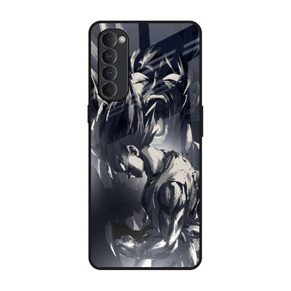 Sketch Art DB Oppo Reno4 Pro Glass Back Cover Online