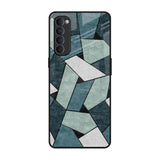 Abstact Tiles Oppo Reno4 Pro Glass Back Cover Online