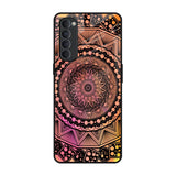 Floral Mandala Oppo Reno4 Pro Glass Back Cover Online