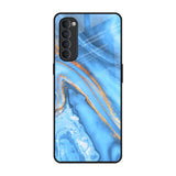 Vibrant Blue Marble Oppo Reno4 Pro Glass Back Cover Online