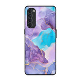 Alcohol ink Marble Oppo Reno4 Pro Glass Back Cover Online