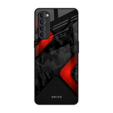 Modern Camo Abstract Oppo Reno4 Pro Glass Back Cover Online