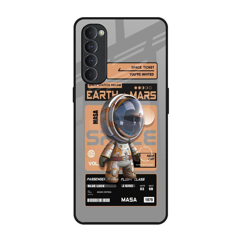 Space Ticket Oppo Reno4 Pro Glass Back Cover Online