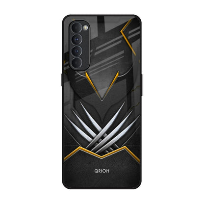 Black Warrior Oppo Reno4 Pro Glass Back Cover Online