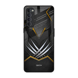 Black Warrior Oppo Reno4 Pro Glass Back Cover Online