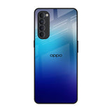 Blue Rhombus Pattern Oppo Reno4 Pro Glass Back Cover Online