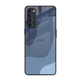Navy Blue Ombre Oppo Reno4 Pro Glass Back Cover Online