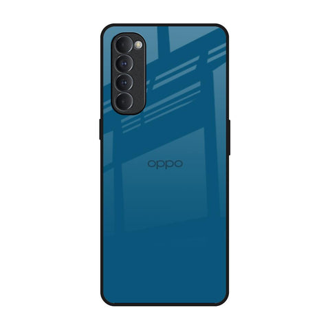 Cobalt Blue Oppo Reno4 Pro Glass Back Cover Online