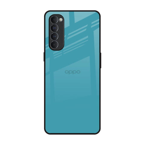 Oceanic Turquiose Oppo Reno4 Pro Glass Back Cover Online