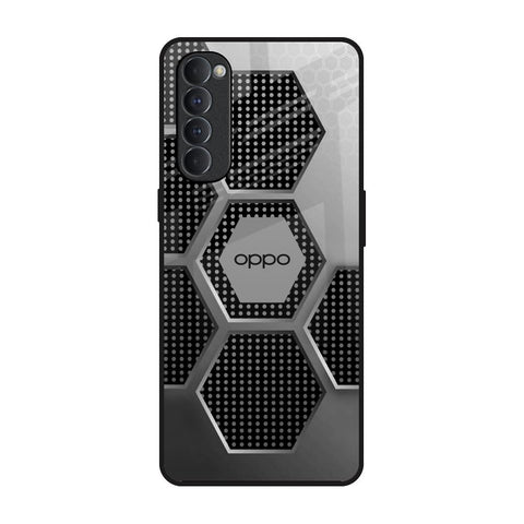 Hexagon Style Oppo Reno4 Pro Glass Back Cover Online