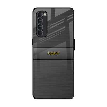 Grey Metallic Glass Oppo Reno4 Pro Glass Back Cover Online