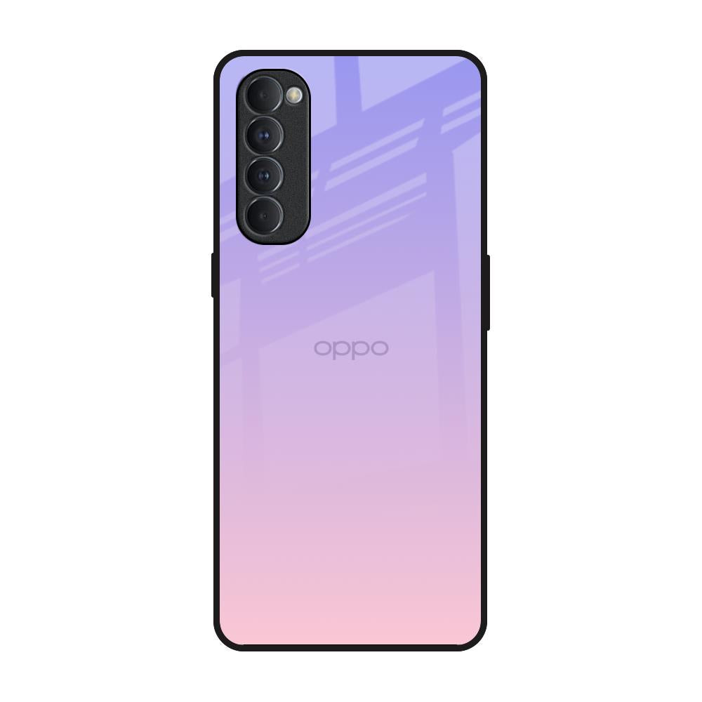 Lavender Gradient Oppo Reno4 Pro Glass Back Cover Online