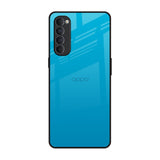 Blue Aqua Oppo Reno4 Pro Glass Back Cover Online
