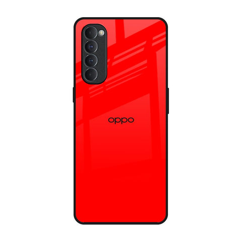 Blood Red Oppo Reno4 Pro Glass Back Cover Online