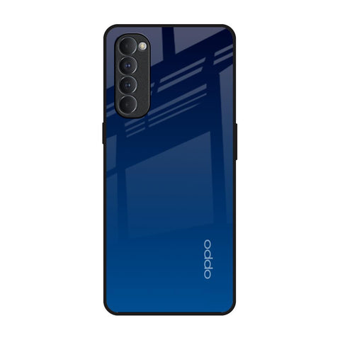 Very Blue Oppo Reno4 Pro Glass Back Cover Online