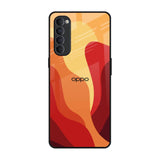 Magma Color Pattern Oppo Reno4 Pro Glass Back Cover Online