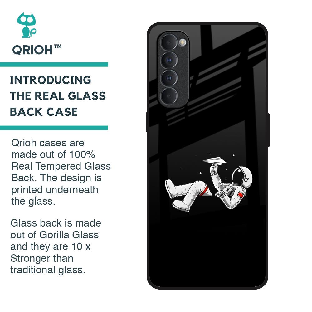 Space Traveller Glass Case for Oppo Reno4 Pro