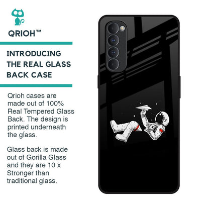 Space Traveller Glass Case for Oppo Reno4 Pro